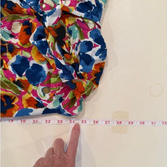 Coco Bianco XL Tie Waist Romantic Top Cottagecore Scandi Girl Floral Blouse - Picture 4 of 8